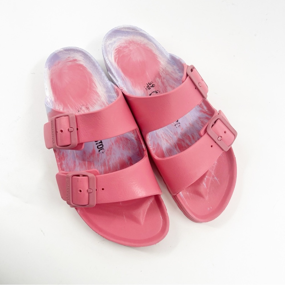 Birkenstock Unisex Arizona Essentials EVA Sandal PINK/PURPLE SIZE 39